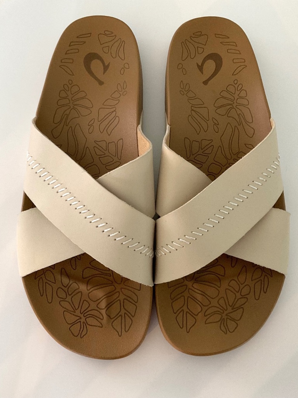 OLUKAI Kipe'a Olu Women's Slide Sandal Tan Size 9